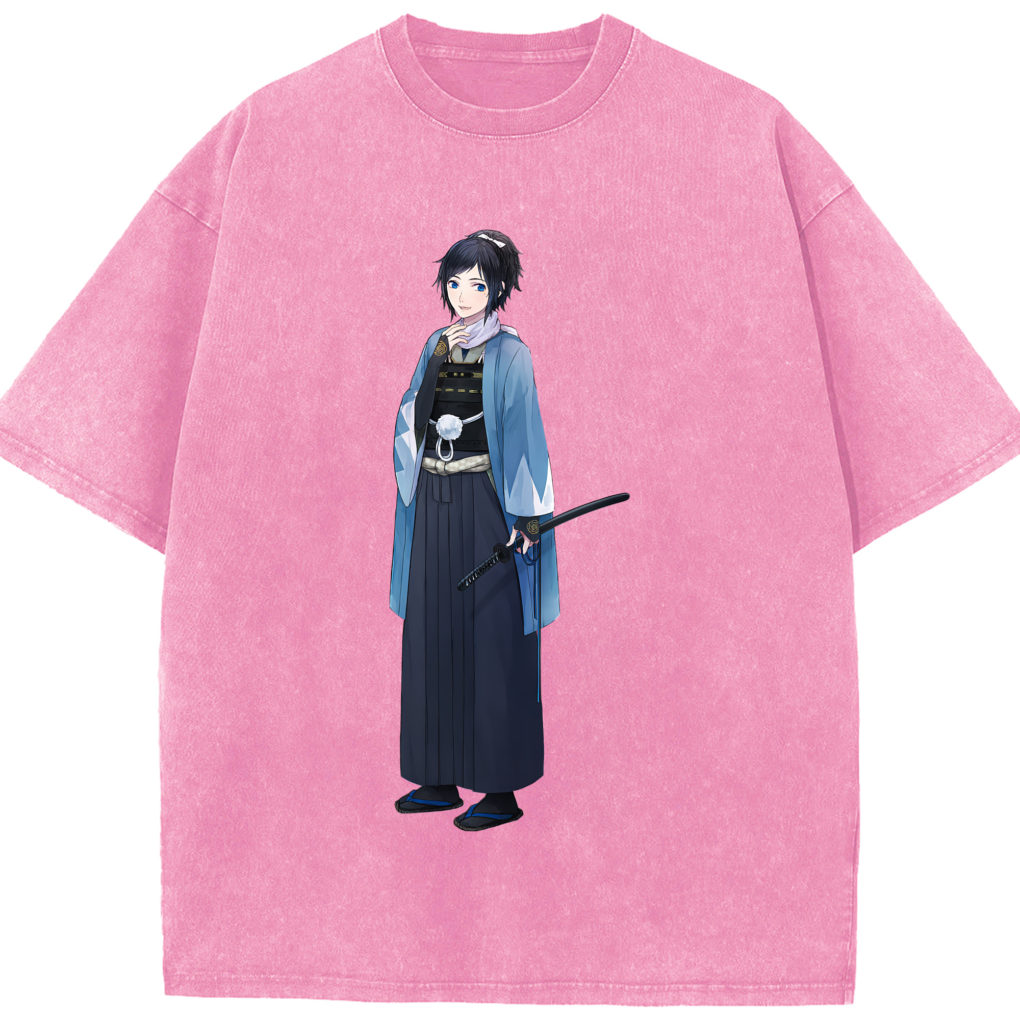 （画像用） 刀剣乱舞 Touken Ranbu 綿100% ヴィンテージ風 半袖Tシャツ（フロントプリント）